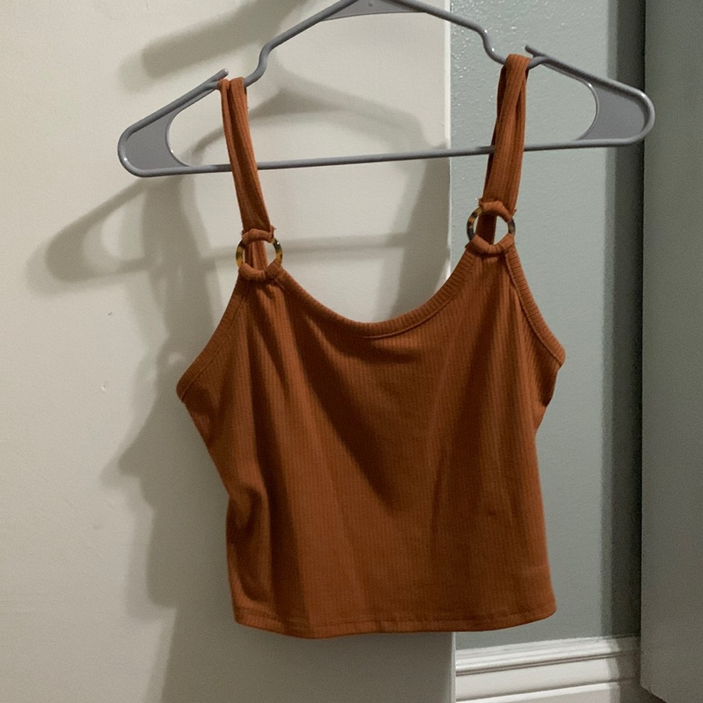 Orange Forever 21 crop top
